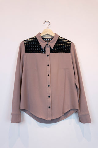 Blouse Eve Gravel - Boutique Popeline - Seconde main, Designers, Marques, Petits Prix - Consignation de vêtements et accessoires pour femmes - Friperie - Montréal, Plateau Mont-Royal