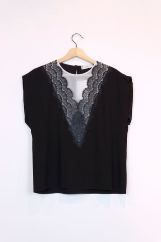 Top Sandro - Boutique Popeline - Seconde main, Designers, Marques, Petits Prix - Consignation de vêtements et accessoires pour femmes - Friperie - Montréal, Plateau Mont-Royal