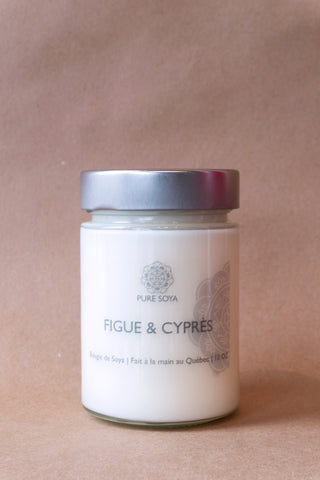 Bougie Figue Cyprès - Boutique Popeline - Seconde main, Designers, Marques, Petits Prix - Consignation de vêtements et accessoires pour femmes - Friperie - Montréal, Plateau Mont-Royal