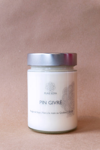 Bougie Pin Givré - Boutique Popeline - Seconde main, Designers, Marques, Petits Prix - Consignation de vêtements et accessoires pour femmes - Friperie - Montréal, Plateau Mont-Royal