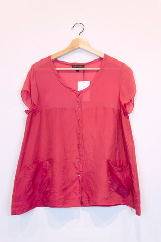 Blouse Eileen Fisher - Boutique Popeline -  Seconde main, Designers, Marques, Petits Prix - Consignation de vêtements et accessoires pour femmes - Friperie  - Montréal, Plateau Mont-Royal