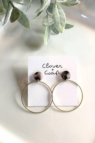 Boucles d’oreilles Clover & Coast - Boutique Popeline -  Seconde main - Consignation de vêtements et accessoires pour femmes - Friperie  - Montréal, Plateau Mont-Royal